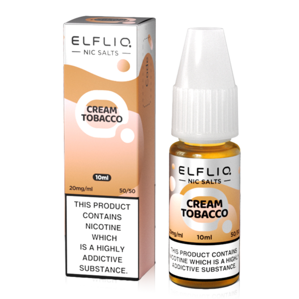 Cream Tobacco Nic Salt E-Liquid by Elfliq